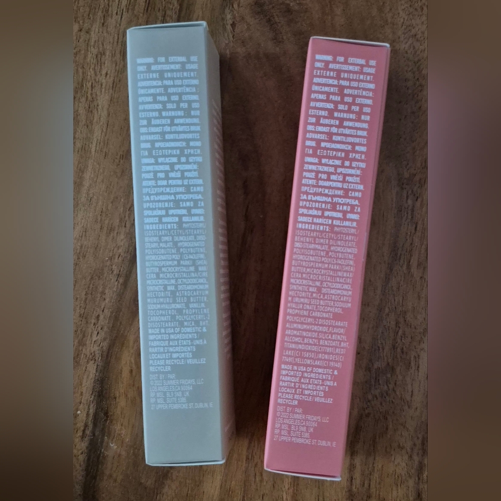 NEW Summer Fridays Lip Butter Balm Set - Vanilla & Birthday Cake - Picture 5 of 5